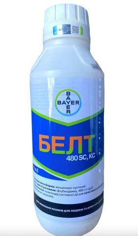 Інсектицид Белт Bayer 1л, проти совки для ріпаку, сої, соняшника, кукурудзи, томатів, капусти 3646 фото