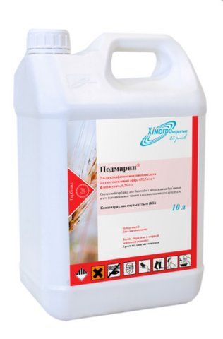 Гербицид Подмарин 5л, гербицид для пшеницы, для кукурузы, для сорго, для просо 3486 фото