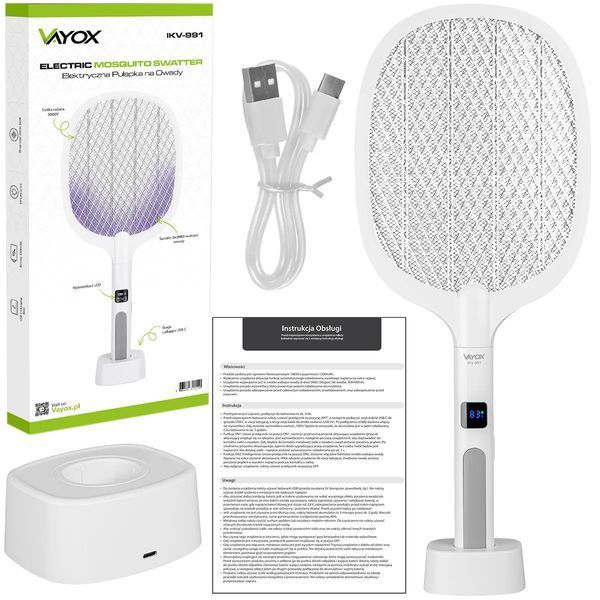 Електромухобійка з підсвіткою на акумуляторі Vayox IKV-991 484 1345 фото